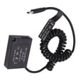 thumbnail image 1 of QIILU Type C LP‑E17 Full Decoding DC Coupler Dummy Battery For M3 M5 M6 Etc Camera, 1 of 8
