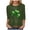 Dark Green, variant on St Patty's Day Shirt Women 2025 Casual Plus Size 3/4 Sleeve Irish Clover Shirts Funny Saint Patrick's Tunic Tops (Red, XL)