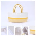 thumbnail image 3 of REGALWOVEN 1 Pcs Woven Storage Basket, Shelf Closet Storage Bin for Blankets and Clothes Yellow 14.2x9.1x7.1', 3 of 6