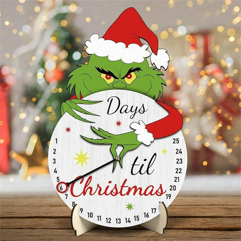 Grinch decor. cheapest Countdown calendar