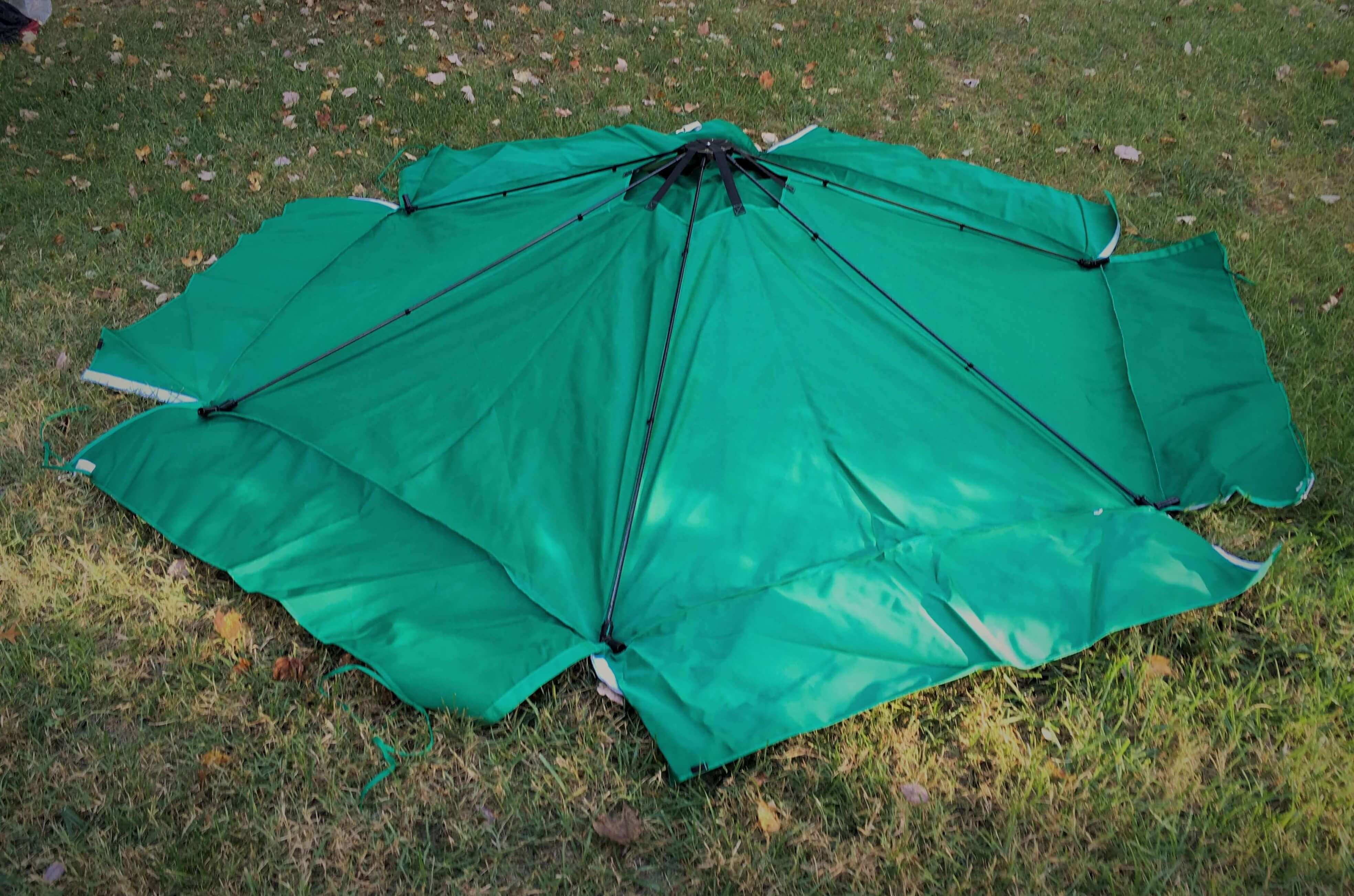 Hexagonal Collapsible Wooden Sandbox Kit Waterproof Outdoor Canopy