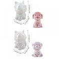thumbnail image 3 of 2 Pack Dog Silicone Mold - 3D Animal Candle/ Resin/ Clay Molds Kit, Reusable Pet Crown Dog Candle Wax Resin Casting Molds for DIY Crafts Home Decor(No crown on top of head), 3 of 8