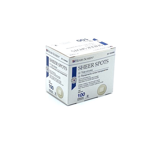 Henry Schein Adhesive Sheer Spot Bandage 7/8" 100/Box