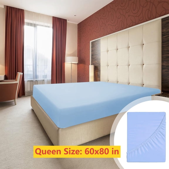 Queen Bed Sheets for Queen Size Bed, Soft and Comfy Breathable Microfiber, Luxury Bedding for Women, Men, Kids & Teens - Deep Pockets, Easy Secure Fit, Soft and Wrinkle Free (Blue)
