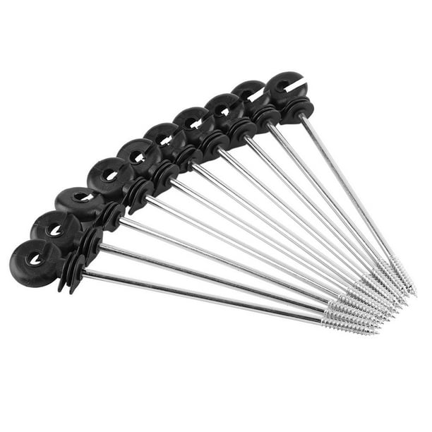 HERCHR Offset Insulators, 100pcs Plastic Ring Insulators Electric Fence