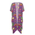 thumbnail image 2 of FKELYI Cinco de Mayo Pepper Cactus Print Womens Bikini Cover Up for Summer Open Front Cardigan Beach Cover Ups Comfy Beach Kimono Beachwear Ladies Cruise Outfits Resort Wear, 2 of 6