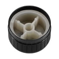 thumbnail image 4 of Perilla de potenciómetro de aleación de aluminio de 30x17mm para agujero de 6mm de diámetro negro, 4 of 4