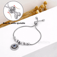 thumbnail image 5 of Pulsera de Ojo Turco Belug Acero Inoxidable para Mujer Tamaño Ajustable, 5 of 5