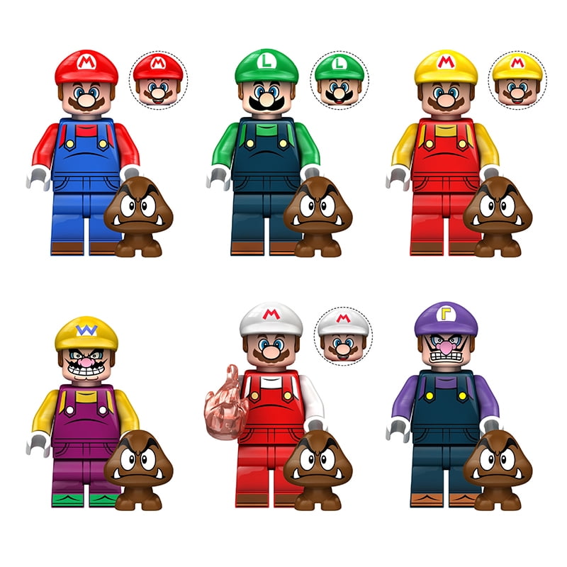 Super Mario Bros. Brick Toys Set of 6 