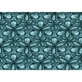 thumbnail image 1 of Ahgly Company Machine Washable Indoor Rectangle Transitional Deep Teal Green Area Rugs, 6' x 9', 1 of 7