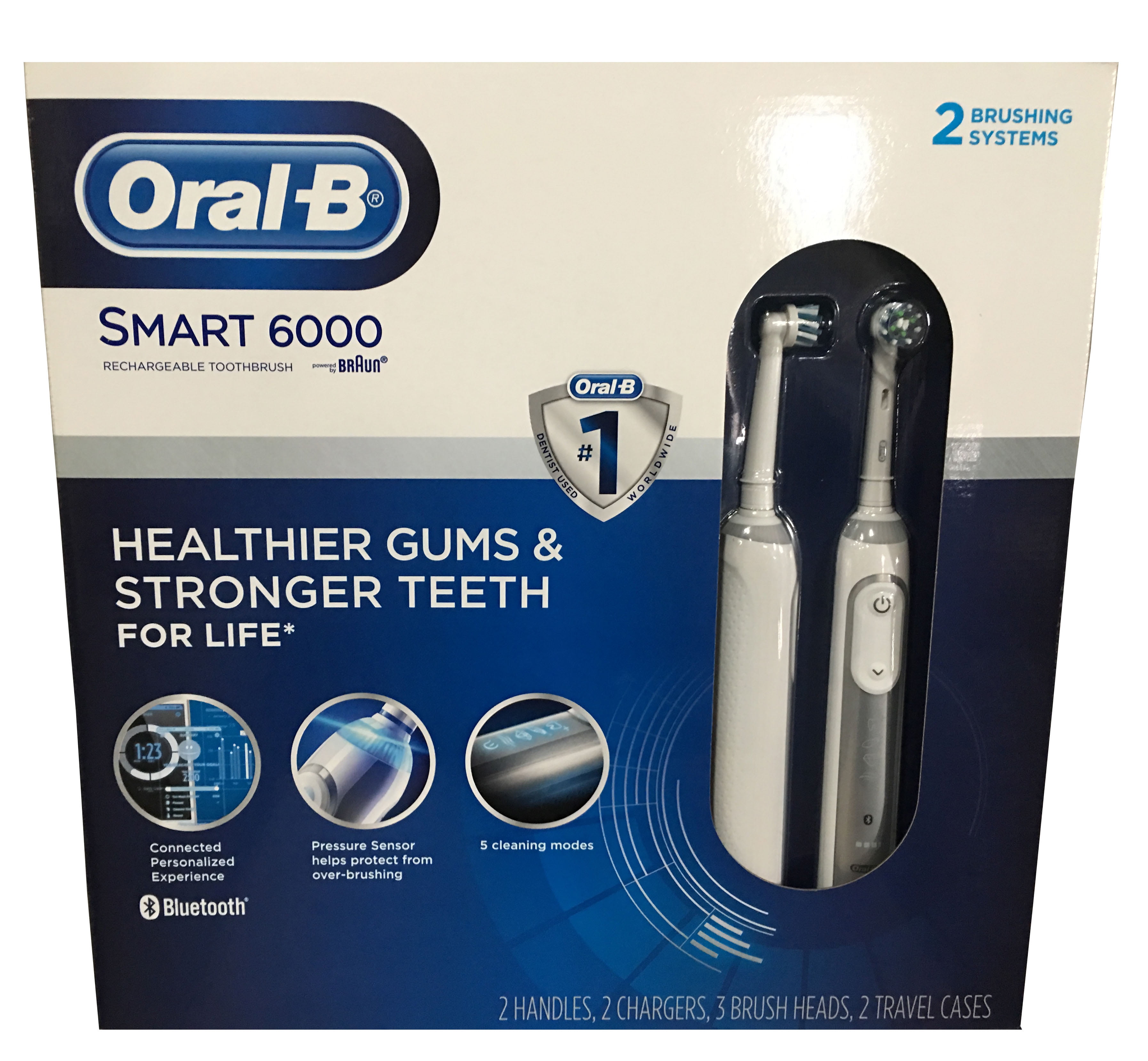 OralB Pro 6000 Smart Series Electronic Power Rechargeable Toothbrush
