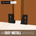 thumbnail image 2 of Guía inferior para puerta corrediza empotrada Grovers Home Solutions, 3 pares, 2 of 6