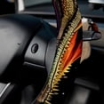 thumbnail image 5 of Crocodile 14.5 Inch Printing PVC Leather Auto Accessories Steering Wheel Cover Car Wheel Covers Car Wheel Cover, 5 of 6