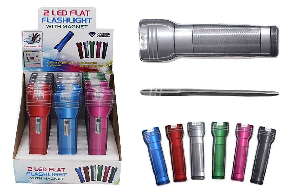 Diamond Visions 081855 Flat LED Flashlight with MultiPack in
