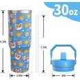 thumbnail image 2 of Corgi Gifts 30 Oz Tumbler with Top Handle and Flip Straw, Cute Blue Stainless Steel Insulated Water Bottle Cup, Dog Lover Birthday Gifts for Women Men, 2 of 6
