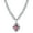 Purple, variant on 1928 Jewelry Clear Swarovski Element Crystal Floral Pendant Necklace For Women 16" + 3" Extender