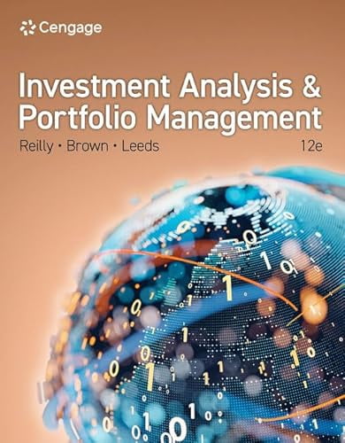 Investment Analysis and Portfolio Management, (Paperback