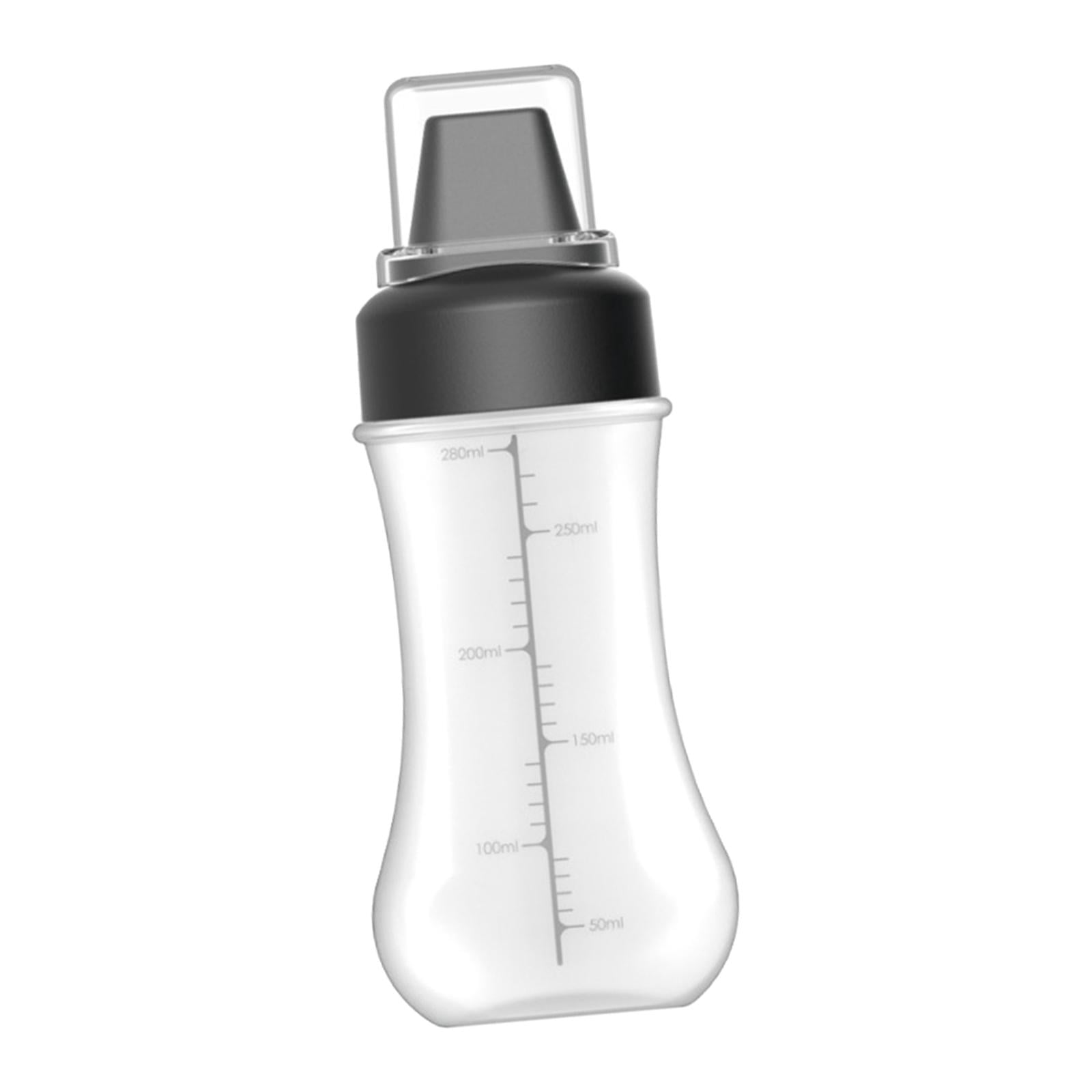 Portable Refillable Ketchup Squirt Bottle, with Cover Scale, 5 Holes