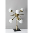 thumbnail image 4 of Adesso Doppler Led Table Lamp Antique Brass and White Opal Glass, 4 of 9