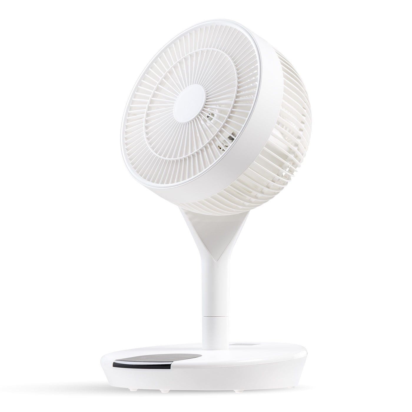 IRIS USA WOOZOO Fan, Pedestal Standing Fan with Remote, 360 Oscillating Fan, 12 Speeds, Low Noise, 8h Timer, Height Adjustable, White/Gray