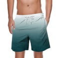 thumbnail image 1 of Mens Elástico Pantalones Cortos Deportivos Pantalones de Playa con Cordón de Bolsillo, de Rodilla Impresa Casual para Primavera Verano Al Aire Libre Y Diario, 1 of 6