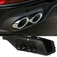 thumbnail image 4 of Rear Bumper Lip Spoiler, Rear Bumper Exhaust Pipe Diffuser Trim Glossy Black Lip Spoiler For SQ5 Q5 Sportback 2021 And Up, 4 of 8