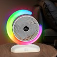 thumbnail image 4 of Ventilador de mesa recargable por USB teledirigido con ventilador de mesa portátil ligero colorido, 4 of 9