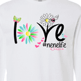 thumbnail image 4 of Inktastic Love Nene Life with Flowers Long Sleeve T-Shirt, 4 of 5