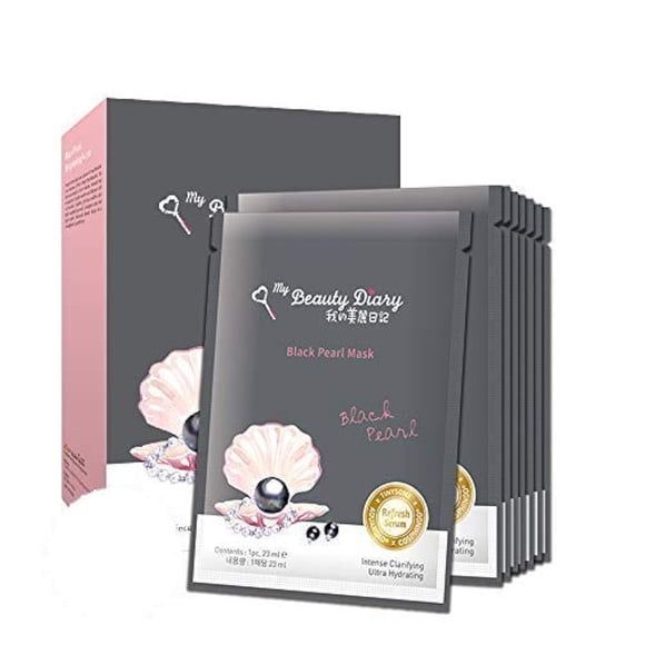 Mascarilla facial My Beauty Diary Black Pearl Brightening