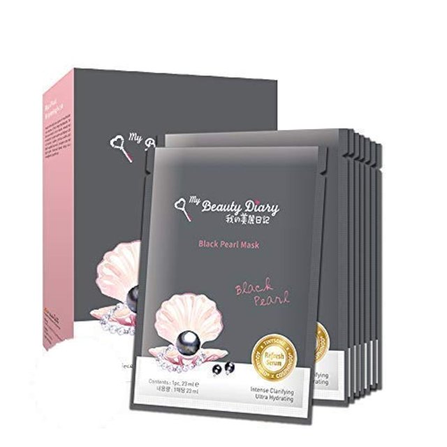 Mascarilla facial My Beauty Diary Black Pearl Brightening