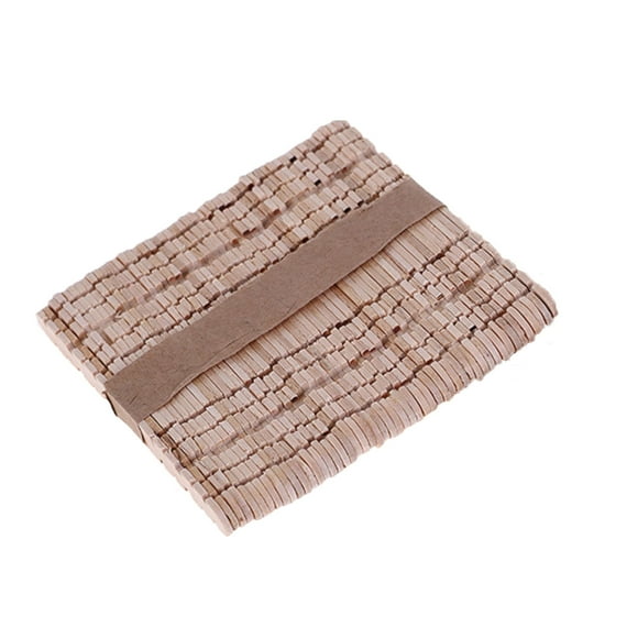 Mikilon DIY Wood Primary Color Ice Cream Stick Can Be Made Creatively By Hand