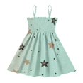 thumbnail image 2 of Ttyddzy Woman' Casual-Dresses Sleeveless Camisole A-Line Dress for 2Y-7-8Y，Green and Beige, 2 of 8