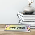 thumbnail image 2 of Average Employee, Floral Designer Series Desk Sign, Novelty Nameplate (2 x 8"), 2 of 3