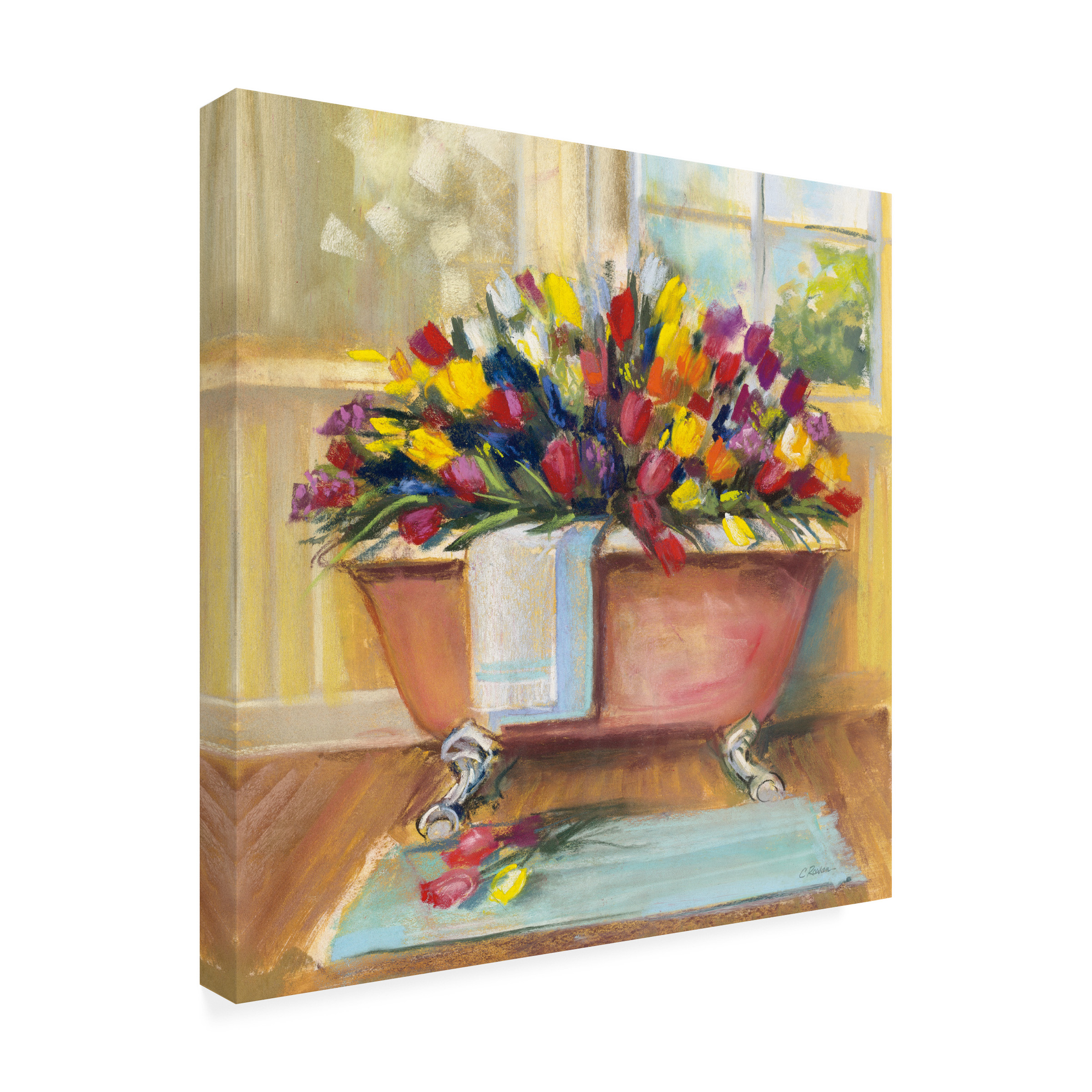 Trademark Fine Art 'Bathtub Bouquet II' Canvas Art by Carol Rowan