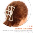 thumbnail image 2 of Shisuyan Hair Clip Acrylic Beige 4Pcs For Daily Use 3.7X1.6X1.2In, 2 of 9
