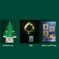thumbnail image 4 of Decoraciones navideñas Mini Adornos para árboles de Navidad de escritorio Árbol de Navidad brillante con juego de luces, 4 of 8