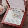 thumbnail image 2 of Necklace For Best Friend Of The Bride on Wedding day gift From Bride To Bestie Stainless Steel Box Chain Necklace with Message Card Romantic Appereciation Gift, 2 of 3