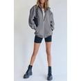 thumbnail image 6 of Lady cute hoodie teen girl fall jacket oversized sweatshirt casual drawstring clothes zipper Y2k hoodie with pockets, 6 of 6