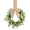 Linen row, variant on Small Wreath, 9 Inch Faux Eucalyptus Mini Wreath, Farmhouse Decor with Soft Linen Bow for Kitchen Cabinet, Window, Wall and Porch Display