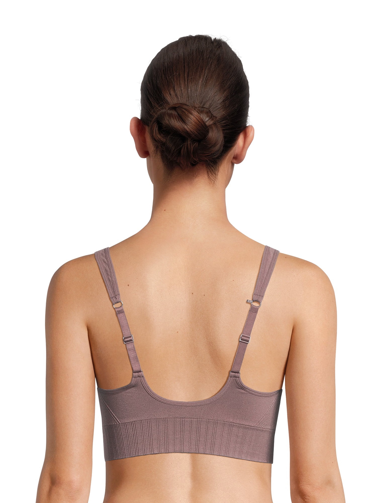 Avia Women's Medium Support Molded Plunge Sports Bra, Sizes S-XXXL