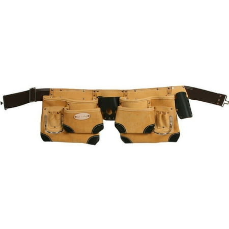 Style N Craft 93428 10 Pocket Carpenter's Tool Belt in Top Grain Leather