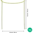 thumbnail image 4 of Kit de 10 estacas para plantas - Soportes para plantas trepadoras y flores - Estaca verde - Ayuda a que tus plantas crezcan - Estacas para tomates de jardín - Estacas para hortensias, peonías, plantas, 4 of 5