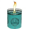 TIKI Brand 6-inch Clean Burn FlameShield Tabletop Torch Lantern Teal - 1116091