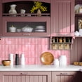 thumbnail image 5 of DEWOO 10 Sheet Thicker Peel and Stick Backsplash Tile,3D Self Adhesive Wall Tiles Stick on Backsplash for Kitchen,Bathroom,Camper (12"×12",Pink), 5 of 15