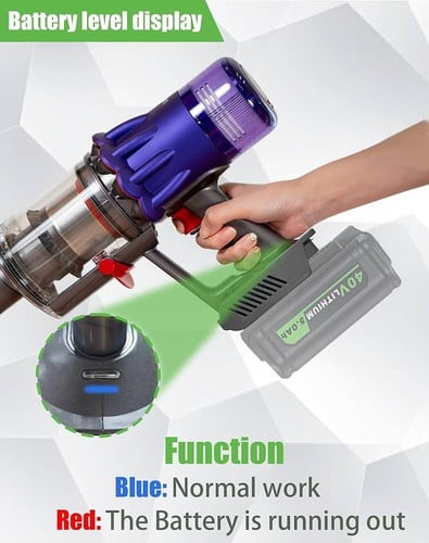 V7 V8 Adapter for Ryo*bi 40V Lithium Battery Convert to for Dy*son V7 V8