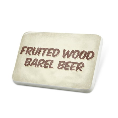 Porcelein Pin Fruited Wood barel Beer, Vintage style Lapel Badge – NEONBLOND