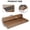 Dark Walnut + MDF + MDF, variant on 54 Washer Dryer Countertop with Non-slip Pads, Laundry Wood Shelf Topper with Edge, Double Layer Organizer for Washer and Dryer Laundry Hamper Counter Storage Organization in Walnut