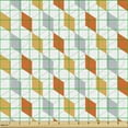 thumbnail image 2 of Ambesonne Geometric Fabric by the Yard Upholstery, Abstract Diamond Lines, 10 Yards, Pale Orange Vermilion, 2 of 5