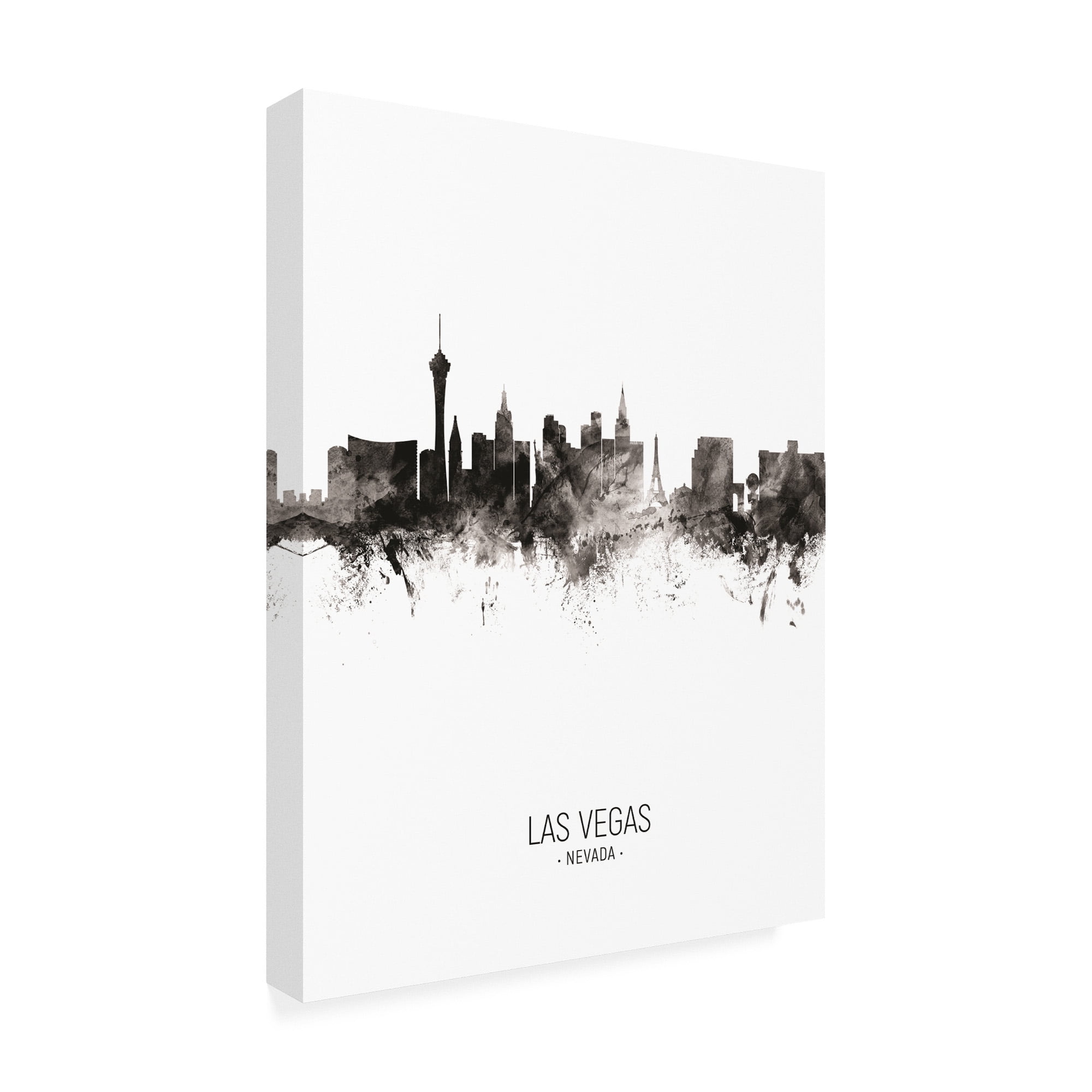 Trademark Fine Art 'Las Vegas Nevada Skyline Portrait II' Canvas Art by Michael Tompsett