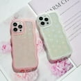 thumbnail image 2 of Compatible with iPhone 11 Pro,Cute Kawaii Bling Sparkle Glitter Frame Shape Soft Silicone Shockproof Protective Phone Cover for Women Girls Love Pink, 2 of 15